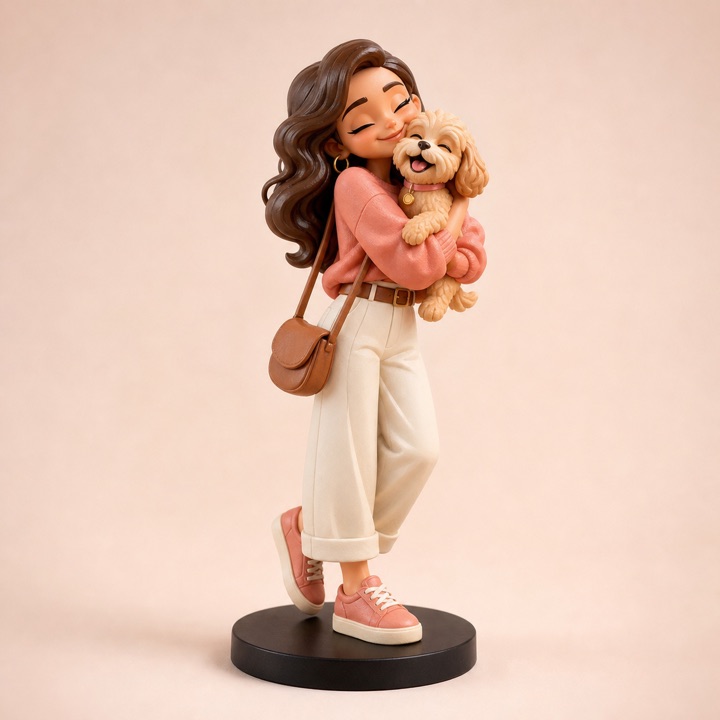 Custom person and pet figure