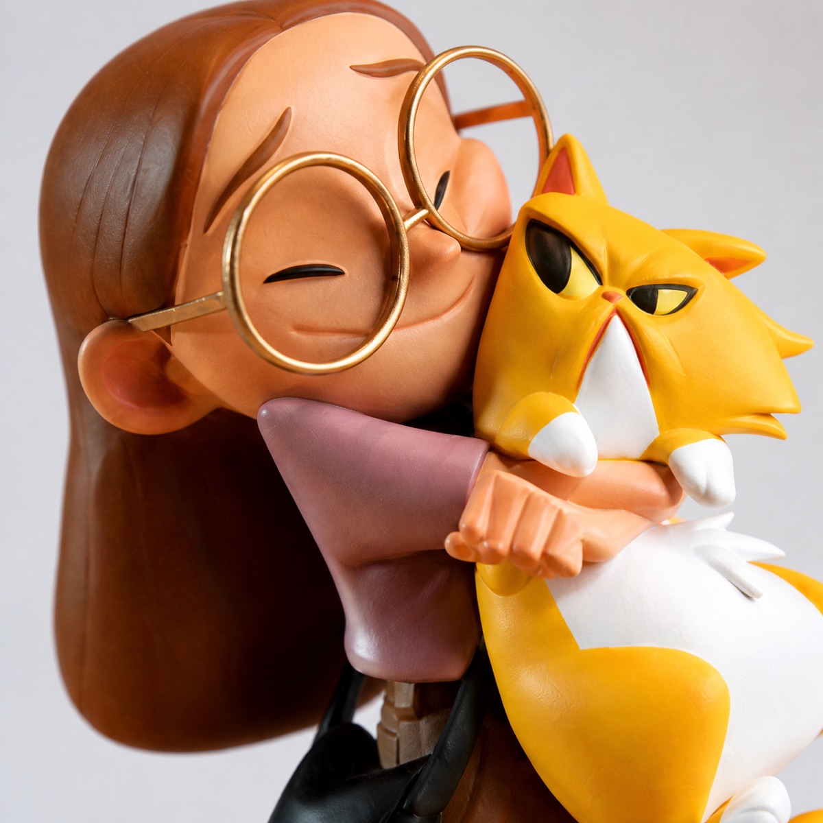 Close-up of hand-painted custom figure details